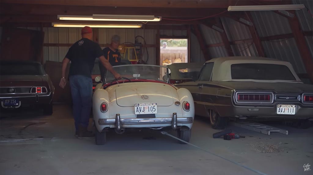 [VIDEO] Dennis Collins Pulls a Midyear Corvette and Seven Other Classics from a Kansas Barn
