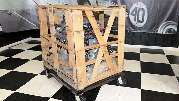Crated Chevrolet LT5 ZR-1 Engine Assembly with ECU