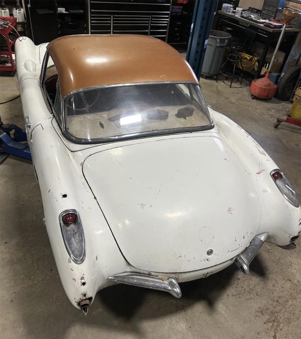 Corvettes for Sale: Fuel Injected 1957 Corvette Project Offered on eBay