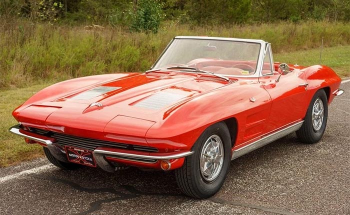 Corvettes for Sale: One-Owner 1963 Corvette Sting Ray Convertible Offered on eBay