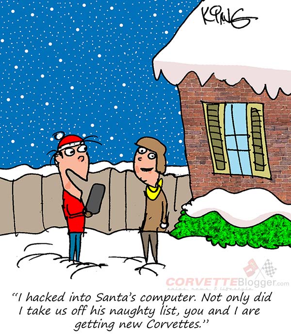 Saturday Morning Corvette Comic: Hacking Santa's Naughty List