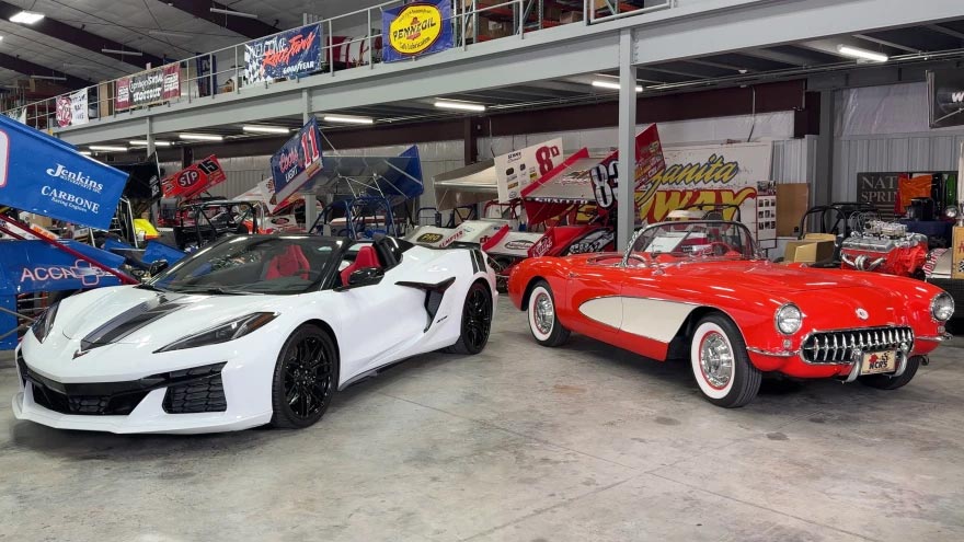 This 1957 Corvette Will Be Given Away on Christmas Day, Plus You're Entered to Win a C8 Z06