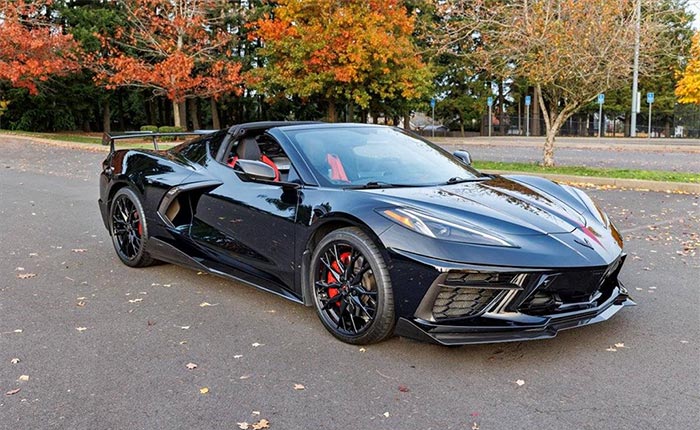 Corvettes for Sale: Used 2023 Corvette Stingray with Visible Carbon Fiber Everywhere Now $35K Off MSRP