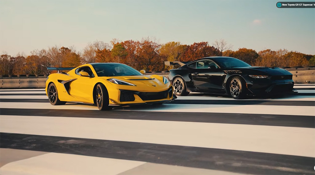 [VIDEO] Top Gear Takes the C8 Corvette ZR1 and Mustang GTD to the Track!