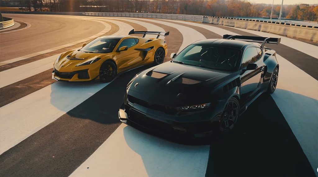 [VIDEO] Top Gear Takes the C8 Corvette ZR1 and Mustang GTD to the Track!
