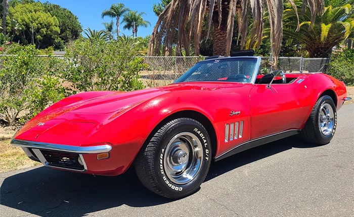 Corvettes for Sale: Driver-Quality 1969 Corvette Stingray with Original 350 V8 Offered for $23,900