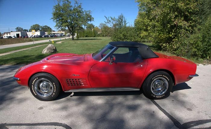 Corvettes for Sale: Two-Owner 1972 Corvette LT1 Convertible Offered on eBay