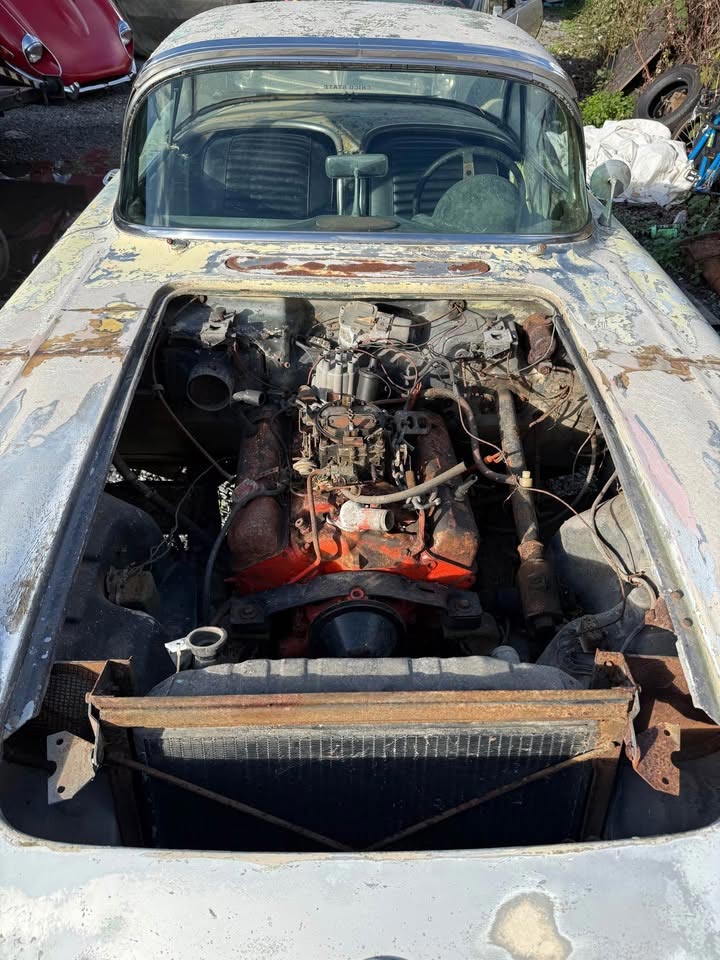 Corvettes for Sale: 1958 Corvette Backyard Find Surfaces on Facebook Marketplace