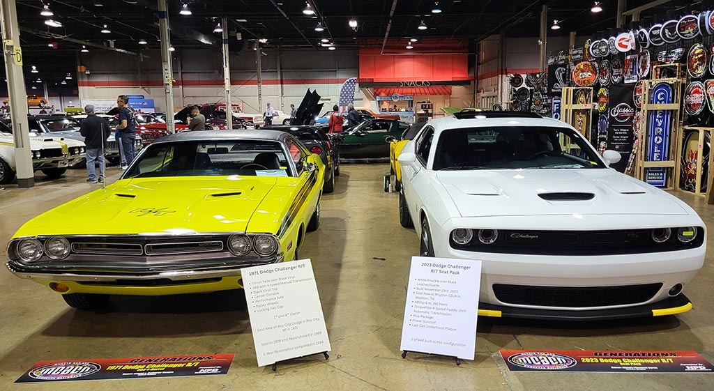 1971 Challenger R/T and a 2023 Challenger R/T Scat Pack