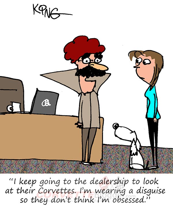 Saturday Morning Corvette Comic: Corvette Shopping in Stealth Mode