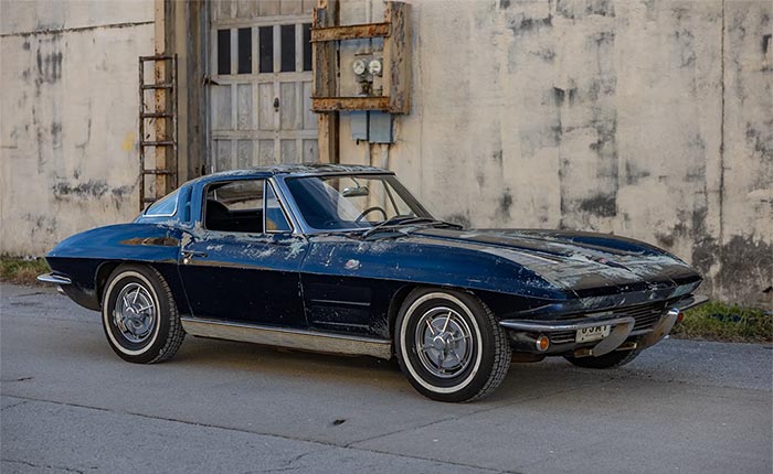 Corvettes for Sale: LS3-Powered 1963 Corvette Split Window on BaT