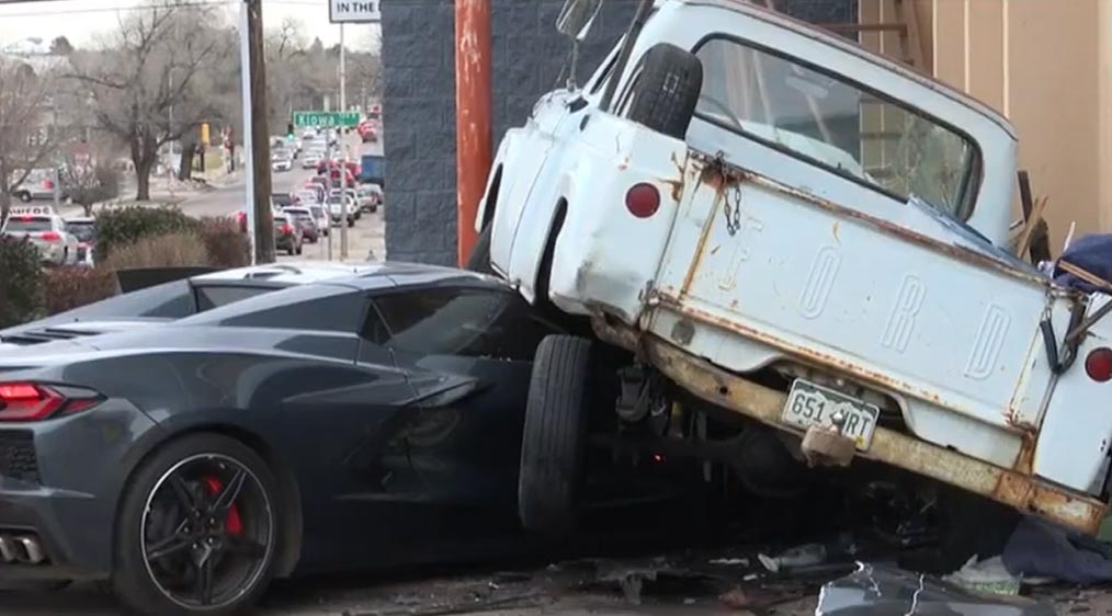 [ACCIDENT] C8 Driver Claims Medical Episode Led to Crash with a Pickup Truck in Colorado