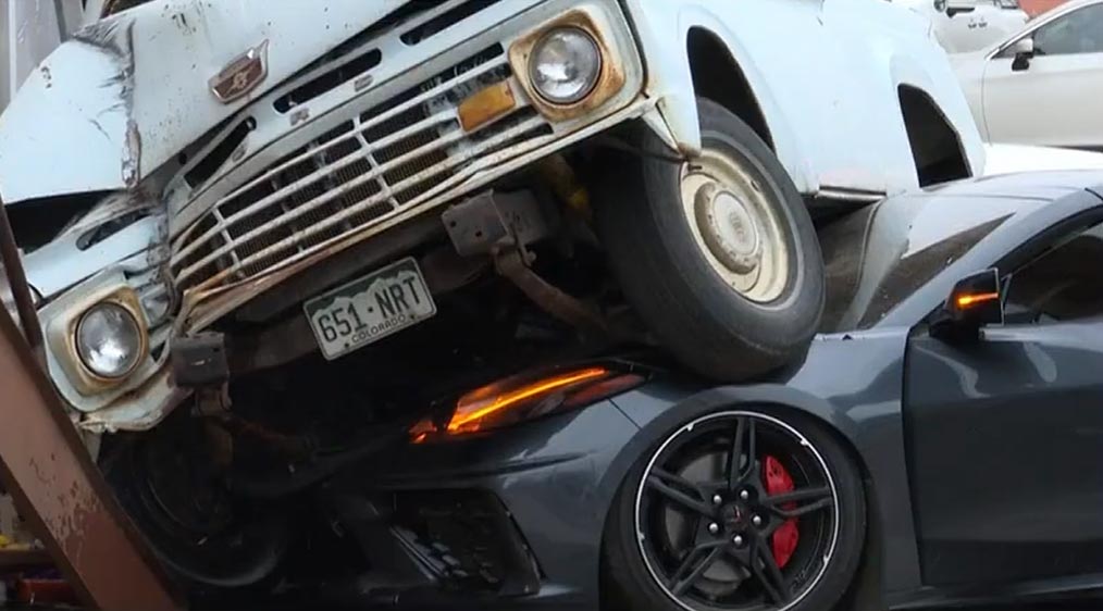 [ACCIDENT] C8 Driver Claims Medical Episode Led to Crash with a Pickup Truck in Colorado