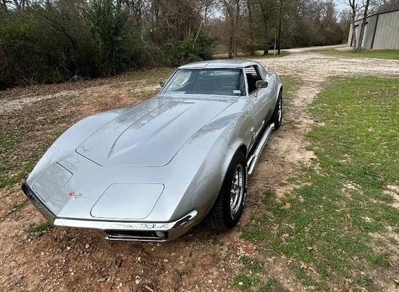 Corvettes for Sale: Silver/Green 1969 Corvette Stingray Offered on eBay