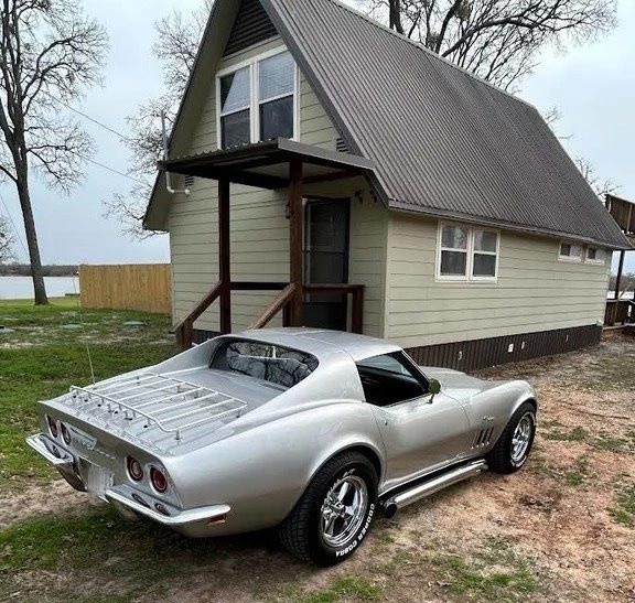 Corvettes for Sale: Silver/Green 1969 Corvette Stingray Offered on eBay