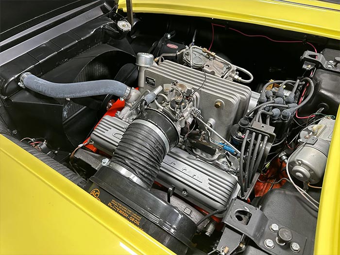 Corvettes for Sale: Panama Yellow 1958 Corvette Powered by a 283/290 Fuelie on BaT