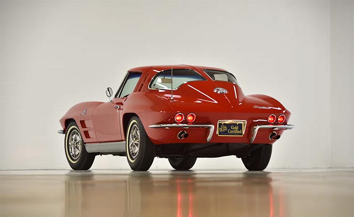 Duntov Award 1963 Split Window Coupe Fuelie sells for at $352K