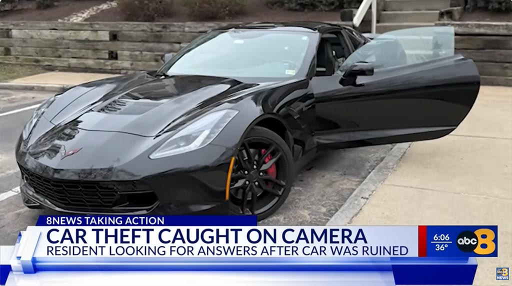 [STOLEN]  Des voleurs volent la Corvette C7 de Virginia Man, laissant 20 000 $ de dégâts