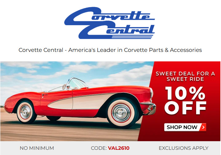 Show Some Love to Your Corvette for Valentine's Day and Save 10% from Corvette Central