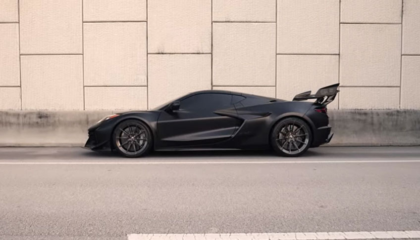 [VIDEO] Insane C8 Corvette ZR1 Owned by IndyCar Driver Santino Ferrucci Hits the Streets