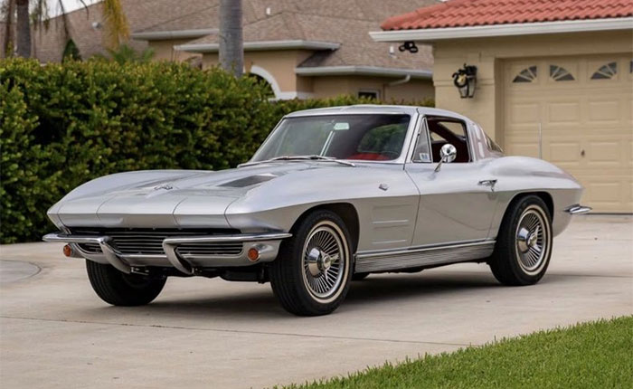 1963 Silver Red Split Window Coupe
