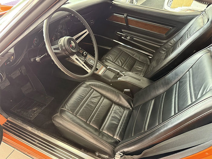 Corvettes for Sale: 2K-Mile 1974 Corvette Coupe with 4-Speed on BaT