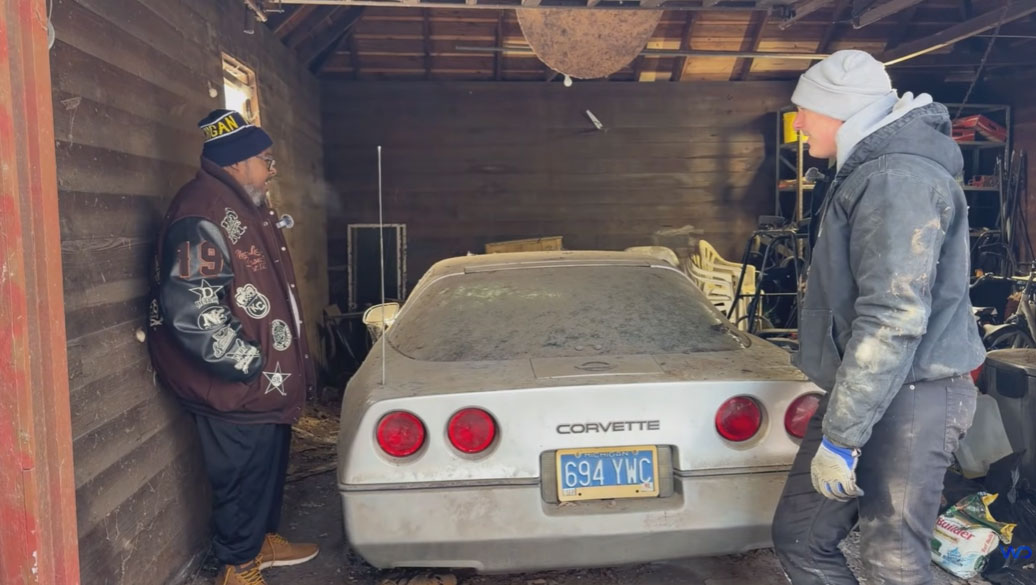 [VIDEO] C4 Corvette Stored for 30 Years Is Pulled from its Garage and Detailed