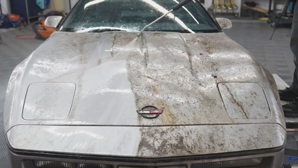[VIDEO] C4 Corvette Stored for 30 Years Is Pulled from its Garage and Detailed