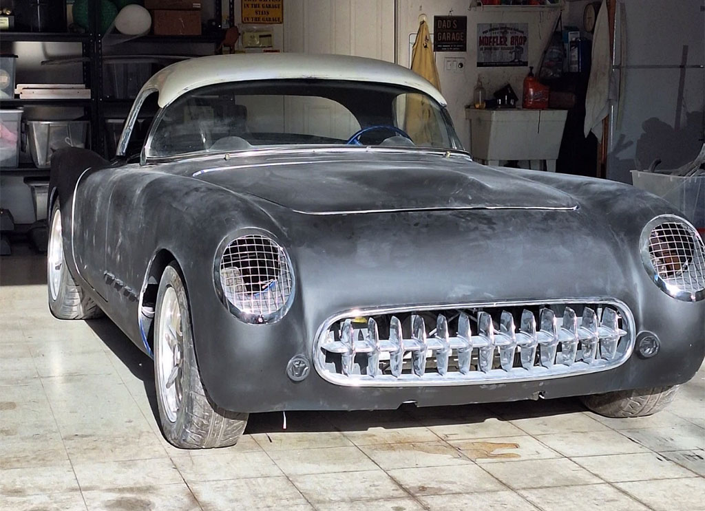 Corvettes for Sale: 1955 Corvette Restomod Project Offered on eBay