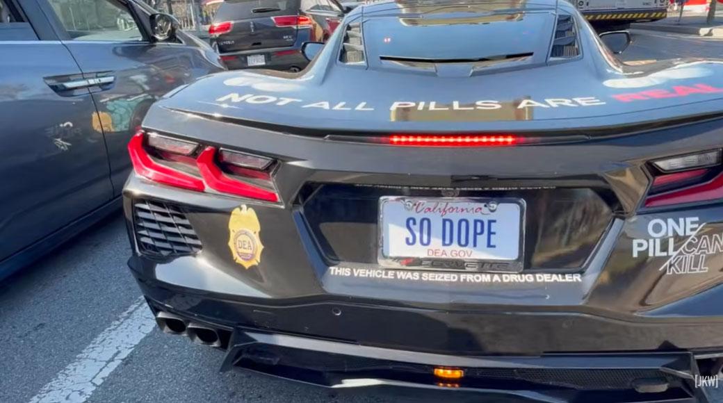 [VIDEO] The DEA is Driving a Seized C8 Corvette to Promote the Dangers of Fentanyl