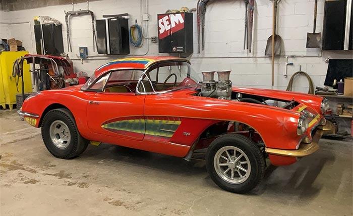 Corvettes for Sale: 1960 Corvette Gasser with Custom Paint on eBay