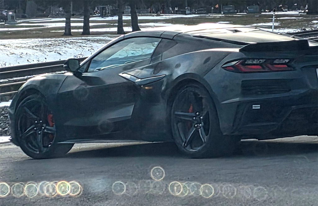 [SPIED] 2027 Corvette Grand Sport with Quad Center Exhaust Driving in Michigan