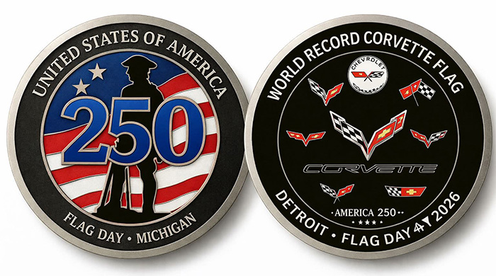Celebrate America's 250th Birthday with a Corvette American Flag!