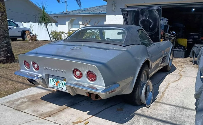 Corvettes for Sale: Running 1971 Corvette Project with 350 V8 and a Four Speed