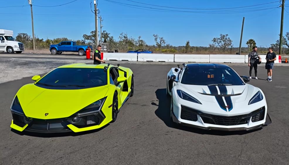 [VIDEO]  Rematch de rancune alors que le ZR1 de Wheeler tente à nouveau d'abattre une Lambo Revuelto réglée