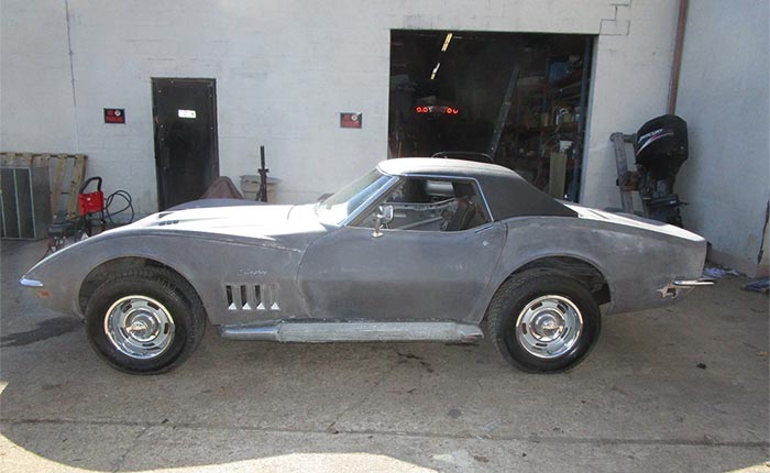 Corvettes for Sale: Original 1969 Corvette Project with a 427 V8 and 4-Speed Manual