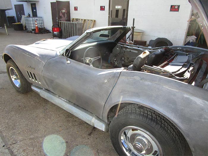 Corvettes for Sale: Original 1969 Corvette Project with a 427 V8 and 4-Speed Manual