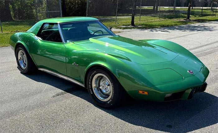 Corvettes for Sale: 13K Original Mile 1975 L48 Corvette Convertible with Hardtop