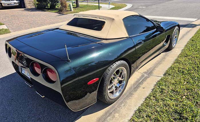 Corvettes for Sale: C5 Corvette Convertible Offered in Rare Bowling Green Metallic