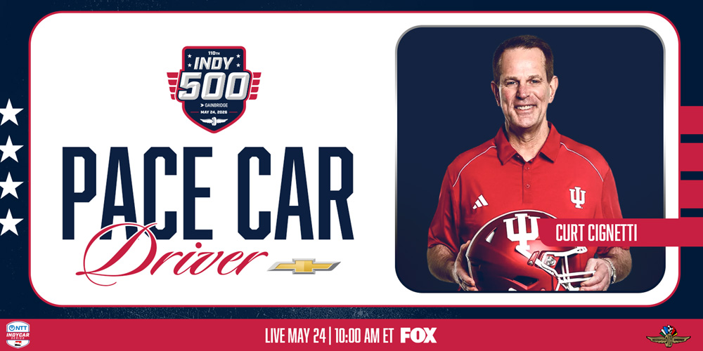 Corvette ZR1X Named as the Official 2026 Indy 500 Pace Car with IU Coach Curt Cignetti as the Honorary Driver