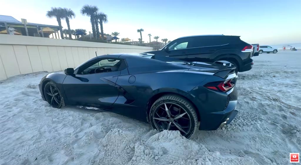 [VIDEO] She Got Her Son's Corvette STUCK On The Beach?!