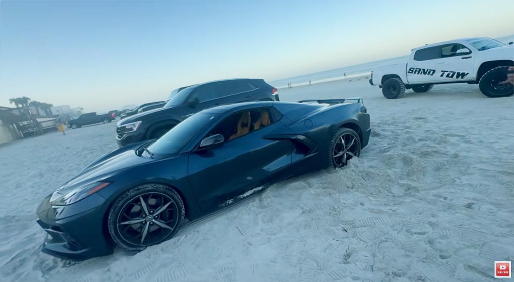 [VIDEO] She Got Her Son's Corvette STUCK On The Beach?!