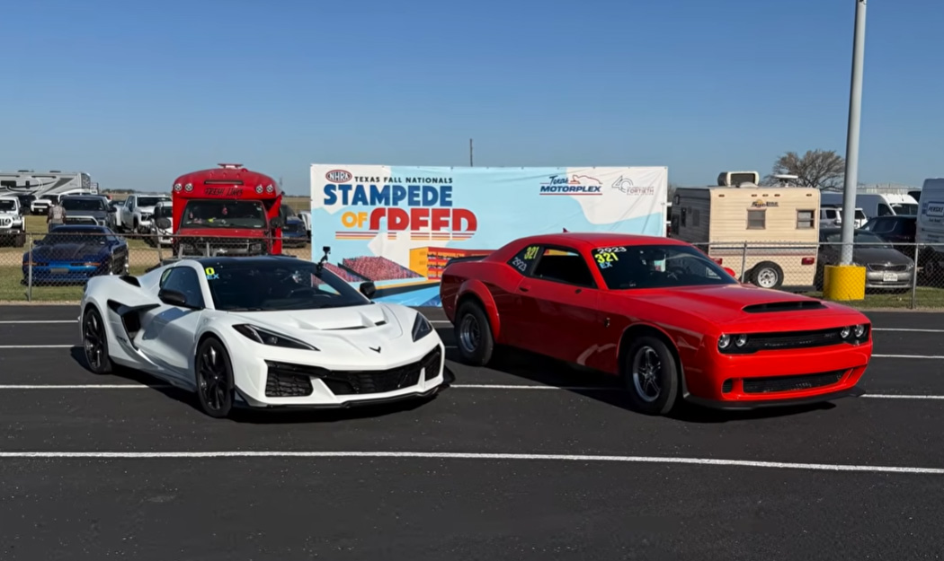 [VIDEO] C8 Corvette ZR1X vs. Dodge Demon 170 in the Quarter, No Clever Headline Necessary!