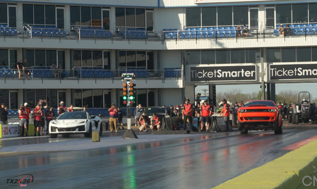 [VIDEO] C8 Corvette ZR1X vs. Dodge Demon 170 in the Quarter, No Clever Headline Necessary!