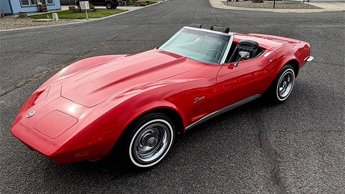 Corvettes for Sale: One-Owner 1973 Corvette Convertible with 53K Miles on Craigslist
