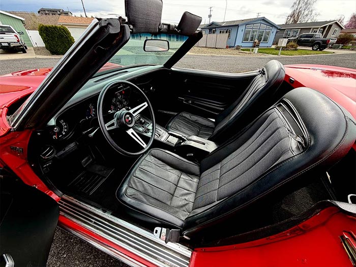 Corvettes for Sale: One-Owner 1973 Corvette Convertible with 53K Miles on Craigslist