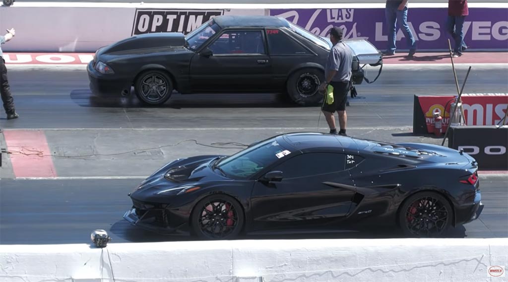VIDEO] C8 Corvette ZR1 Takes on a Nasty Fox-Body Mustang