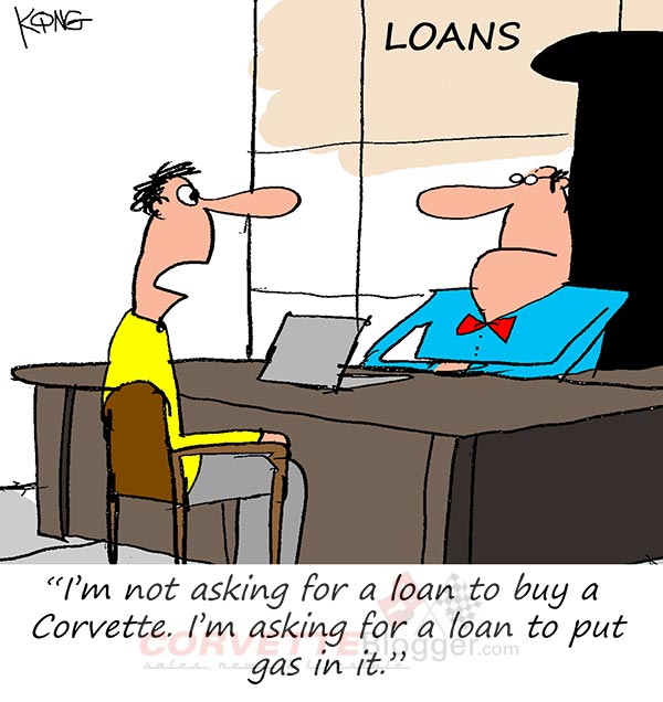 Saturday Morning Corvette Comic: Bring a Banker