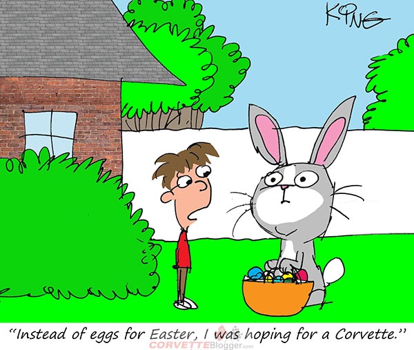 Saturday Morning Corvette Comic: He's Gonna Need a Bigger Basket
