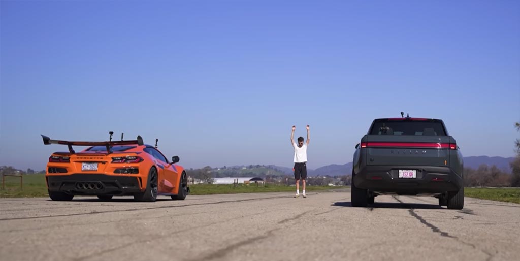 [VIDEO] The C8 Corvette Z06 has Conquered All, but Its Best Match Might Be a 1,025 HP Electric Truck